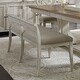 preview thumbnail 1 of 3, Farmhouse Reimagined Antique White with Chestnut Uph Bench Single - Antique White - Dining Height