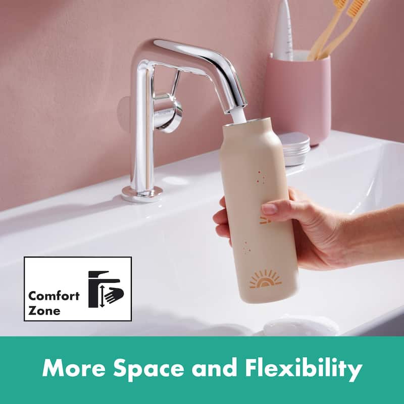 Hansgrohe 73321 Tecturis S 1.2 GPM Single Hole Bathroom Faucet with