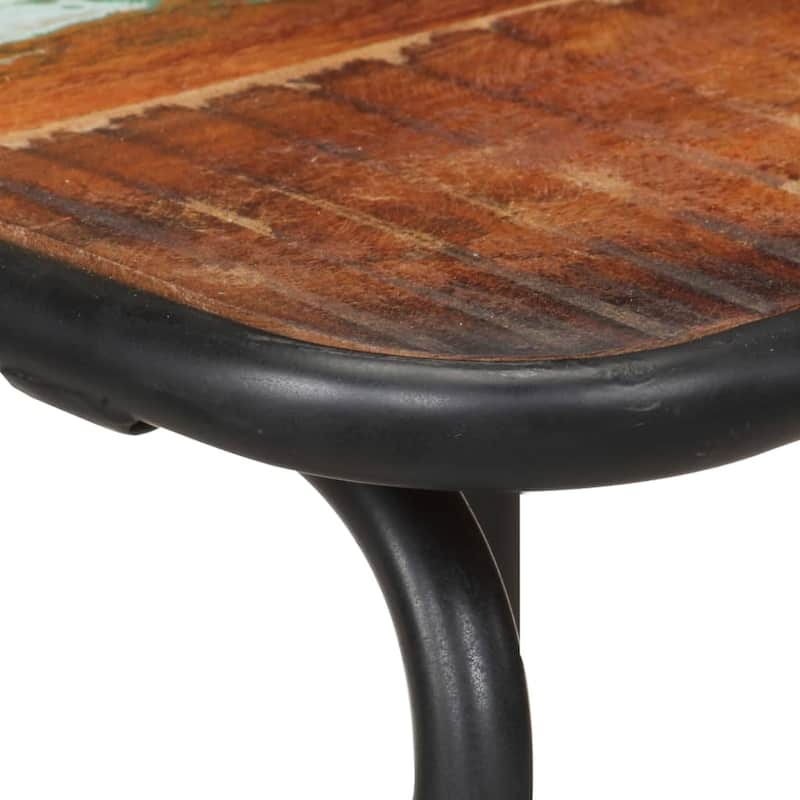 vidaXL Bar Chairs 2 pcs Solid Reclaimed Wood - 17.3" x 17.3" x 33.1"