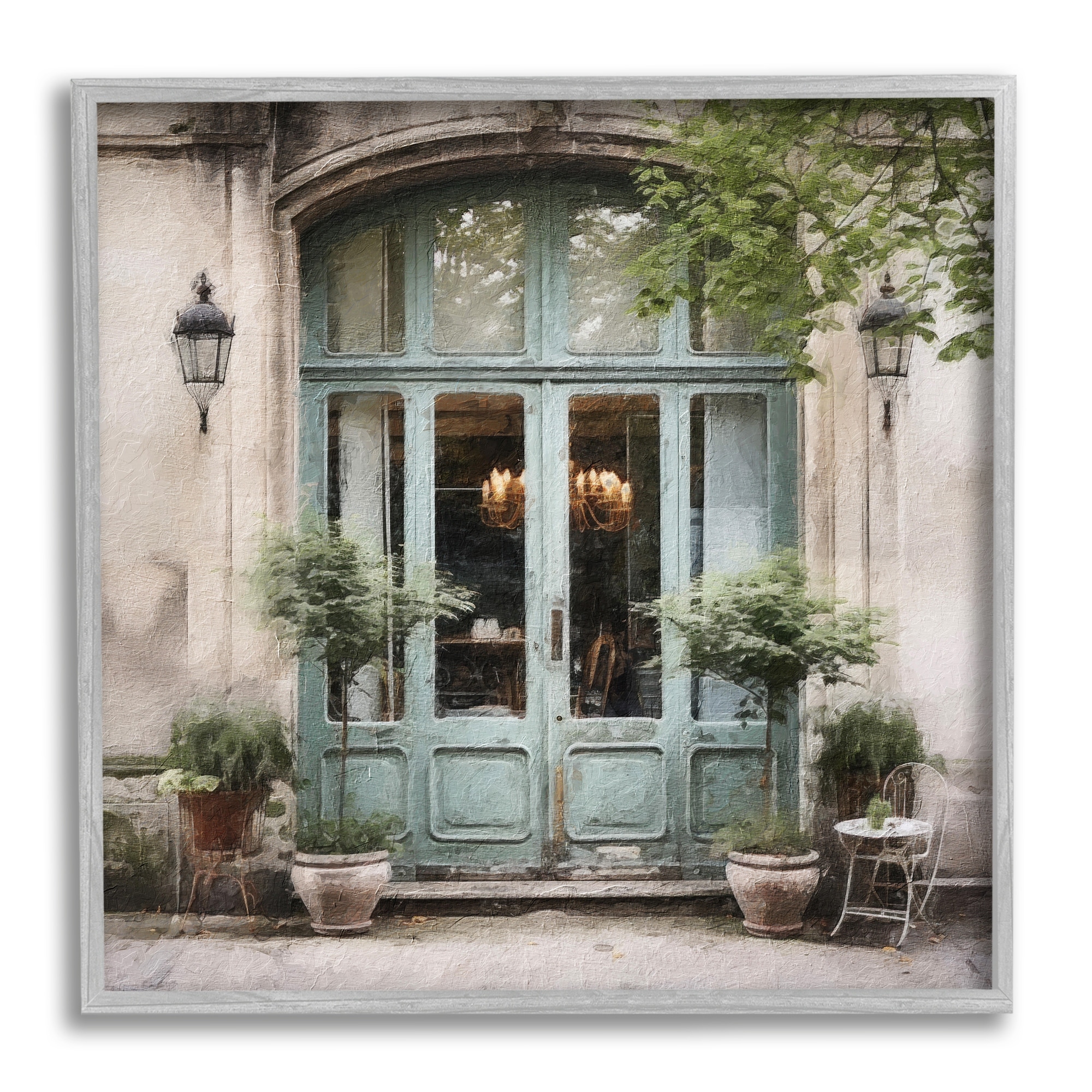 Stupell Sage French Doors Framed Giclee Art Design by Riley B