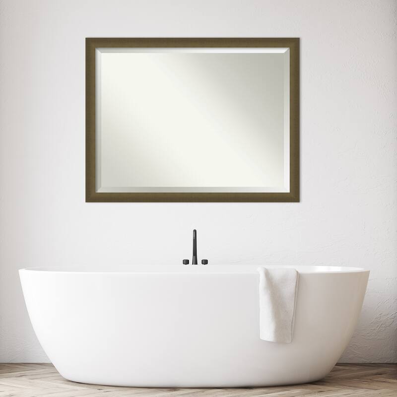 Blaine Narrow Beveled Framed Bathroom Vanity Wall Mirror
