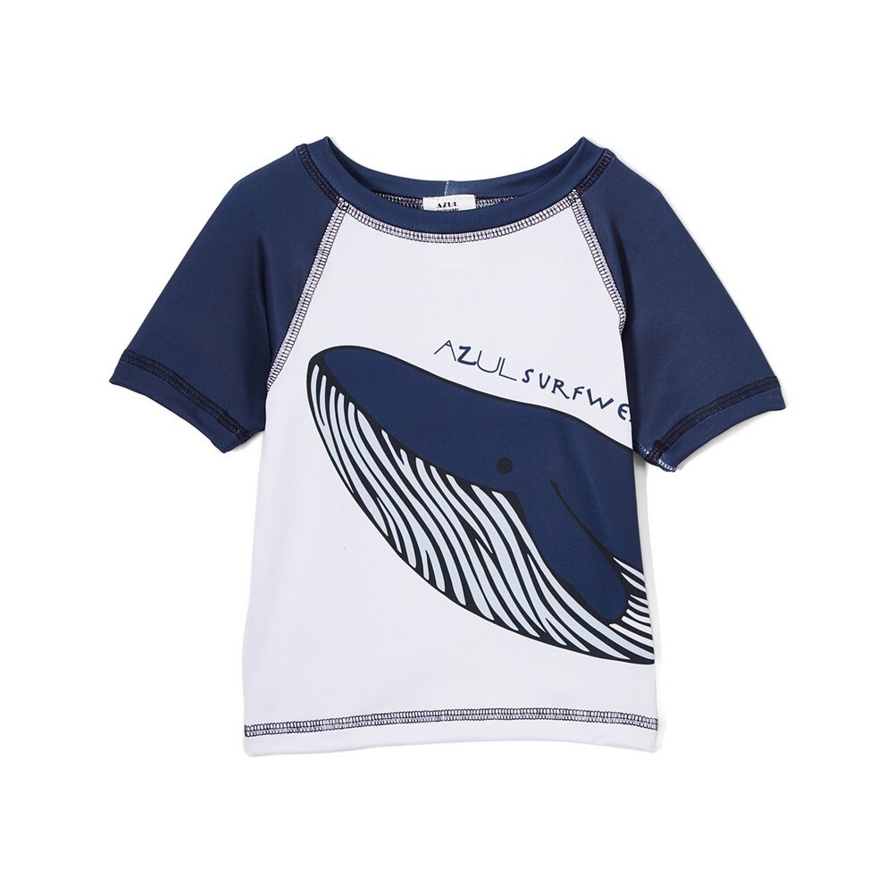 baby boy white rash guard