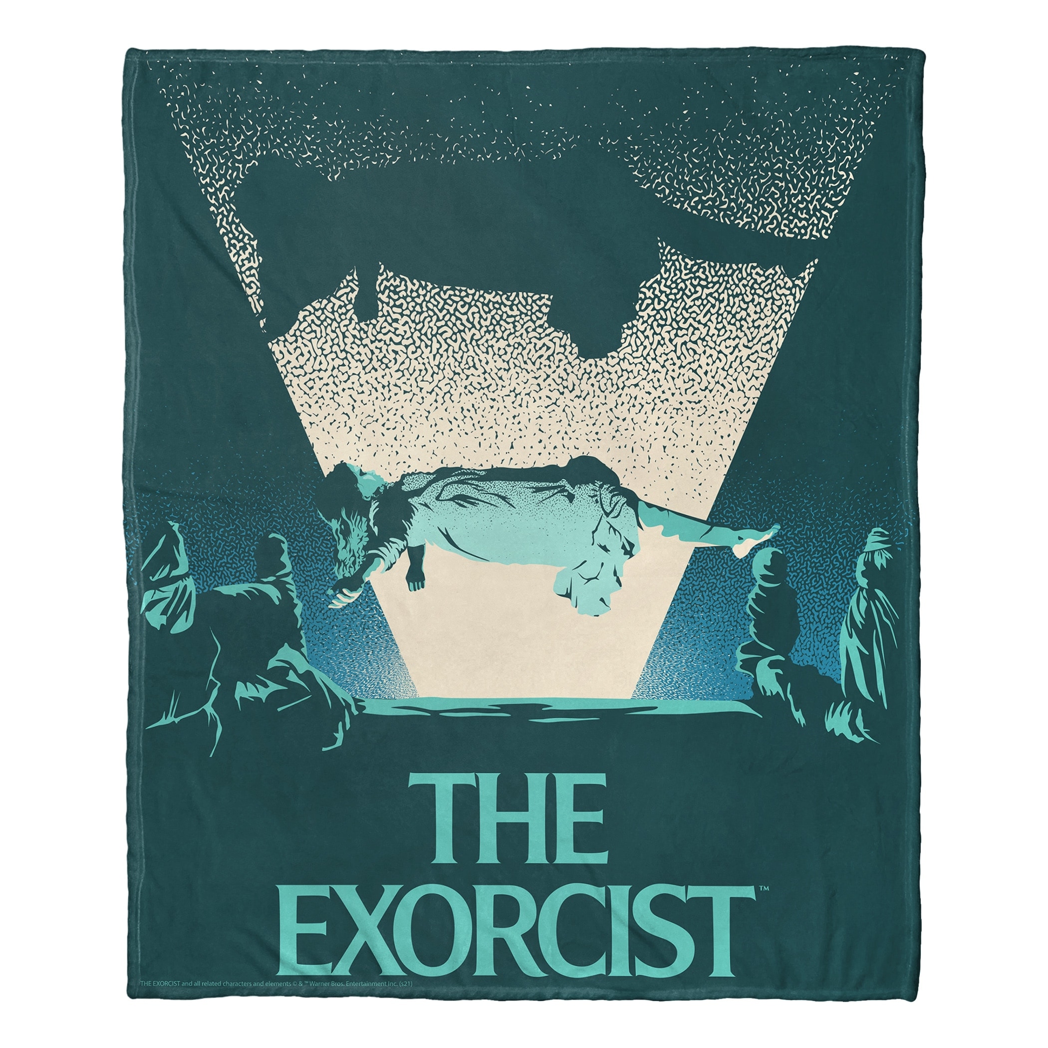 Warner Brothers The Exorcist Poster Silk Touch Throw Blanket