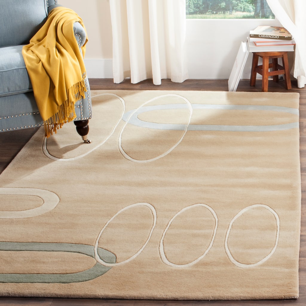 SAFAVIEH Handmade Soho Kalyn Ellipses Wool Rug