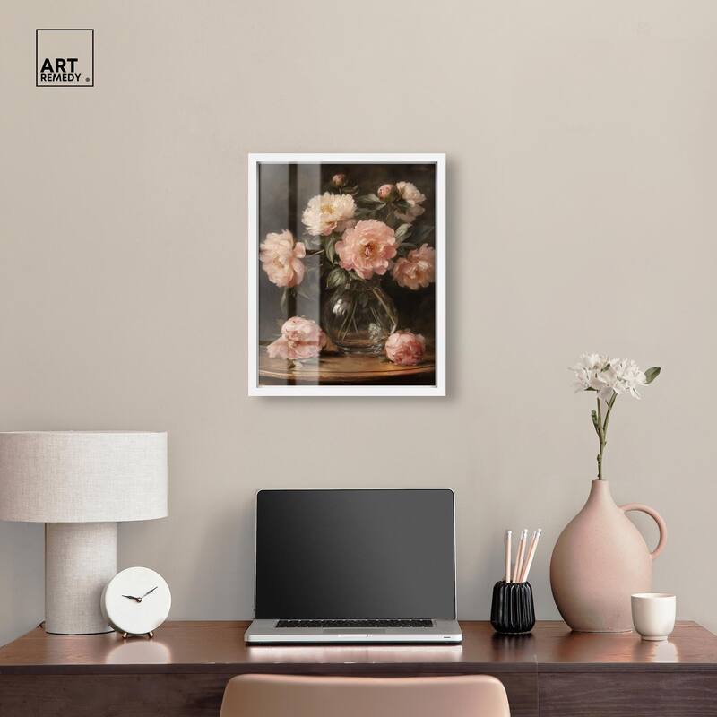 Vintage Velvet Vase Shadowbox by Art Remedy