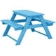 preview thumbnail 61 of 166, Laguna Kids Outdoor Poly Picnic Table Pacific Blue