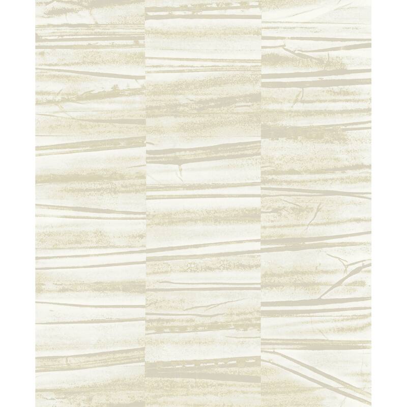 A-Street Prints Lithos Light Yellow Geometric Marble Wallpaper