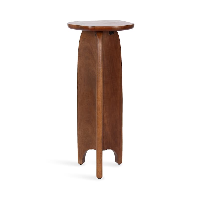 Kate and Laurel Kanna Wood Table - 11x11x24 - Walnut Brown