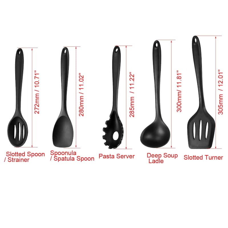 Kitchen Utensil Set 10 in 1 Silicone Cooking Gadgets Nonstick Cookware