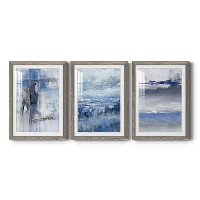 Soft Solace Indigo-Premium Framed Print - Ready to Hang