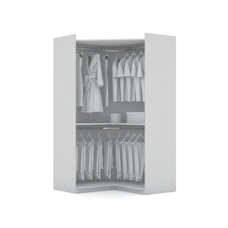 Manhattan Comfort Mulberry 7-Piece Wardrobe Closet