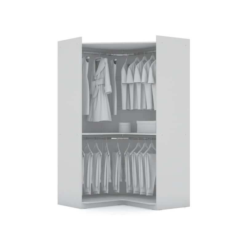 Manhattan Comfort Mulberry 6-Piece Wardrobe Closet