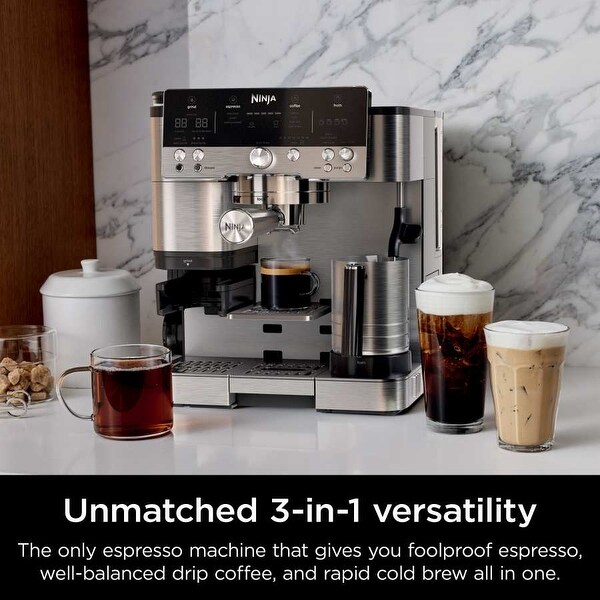 Ninja R-ES601 Luxe Café Premier Espresso Machine, Silver