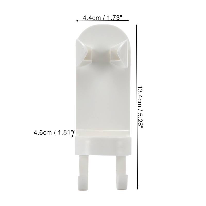 2 Pcs Wall-mounted Toothbrush Holder, Hanging Toothbrush Holder, 5.28"x1.73"x1.81"