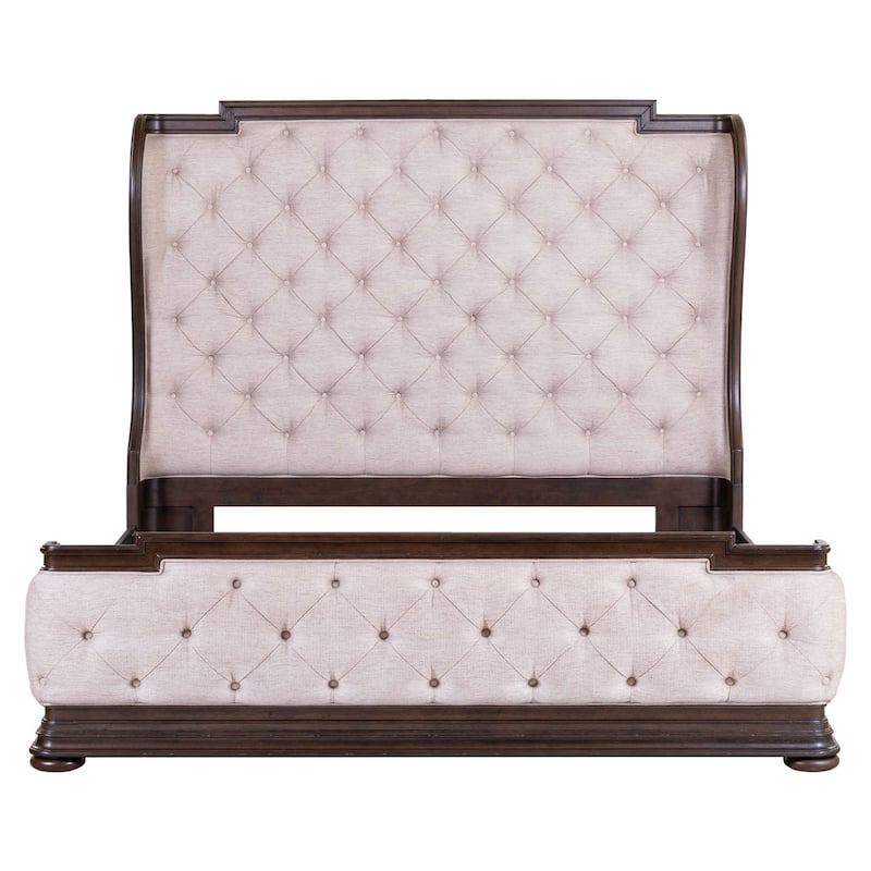 Liberty Furniture Provence Park Upholstered Shelter Bed - King, Queen