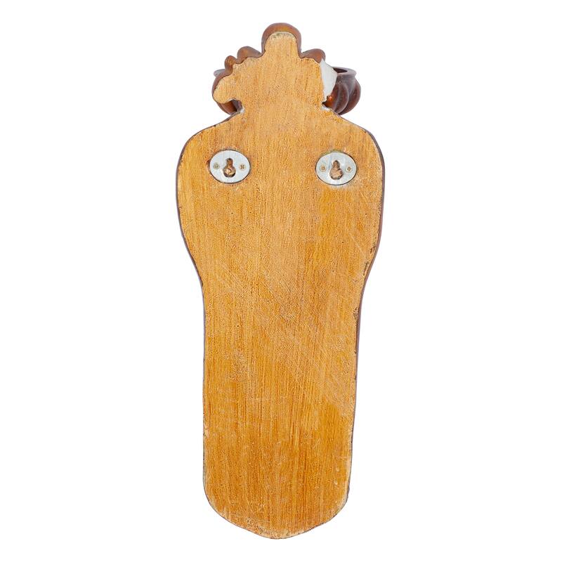 Polystone Single Candle Wall Sconce - Bronze - Roche River Decor - 7"W x 5"L x 13"H