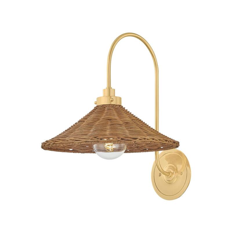 Hudson Valley Lighting MDS2100 Kensington 16" Tall Wall Sconce with - Aged Brass