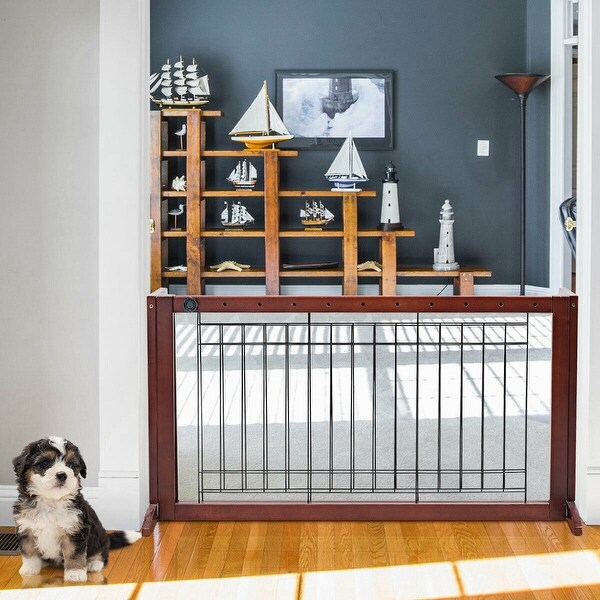 adjustable pet gate indoor