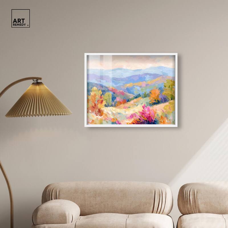 Colorful Valley II Shadowbox by Art Remedy