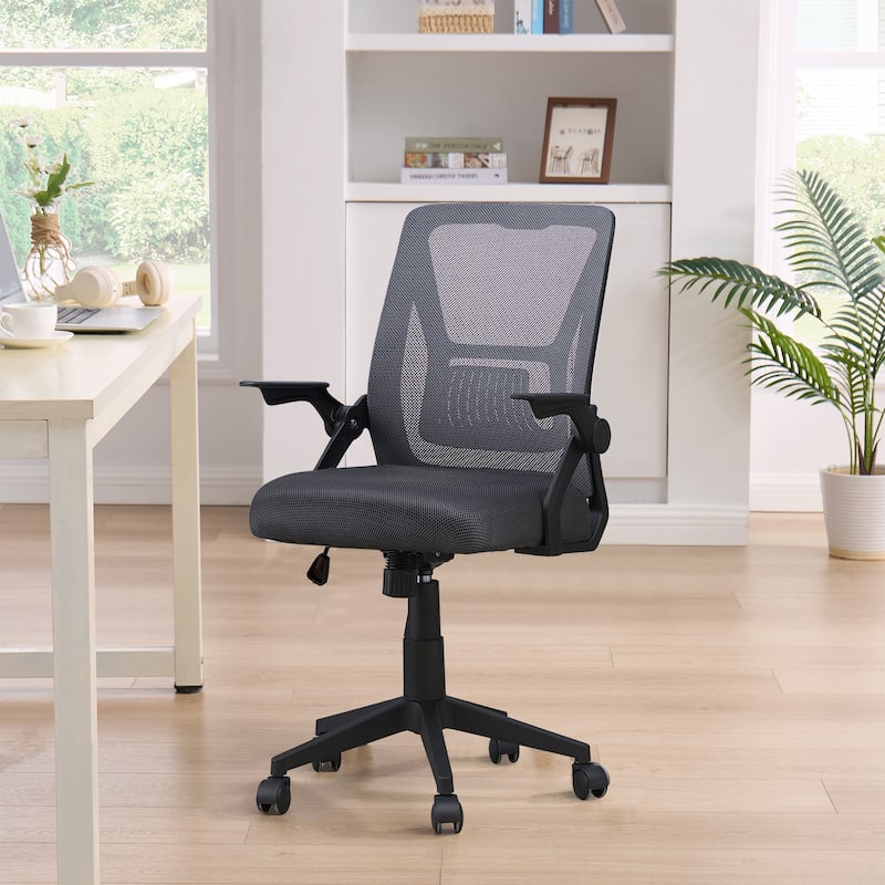 Javlergo Office Chair Mid Back Swivel Lumbar Support Desk Chair, Computer Ergonomic Mesh Chair with Armrest