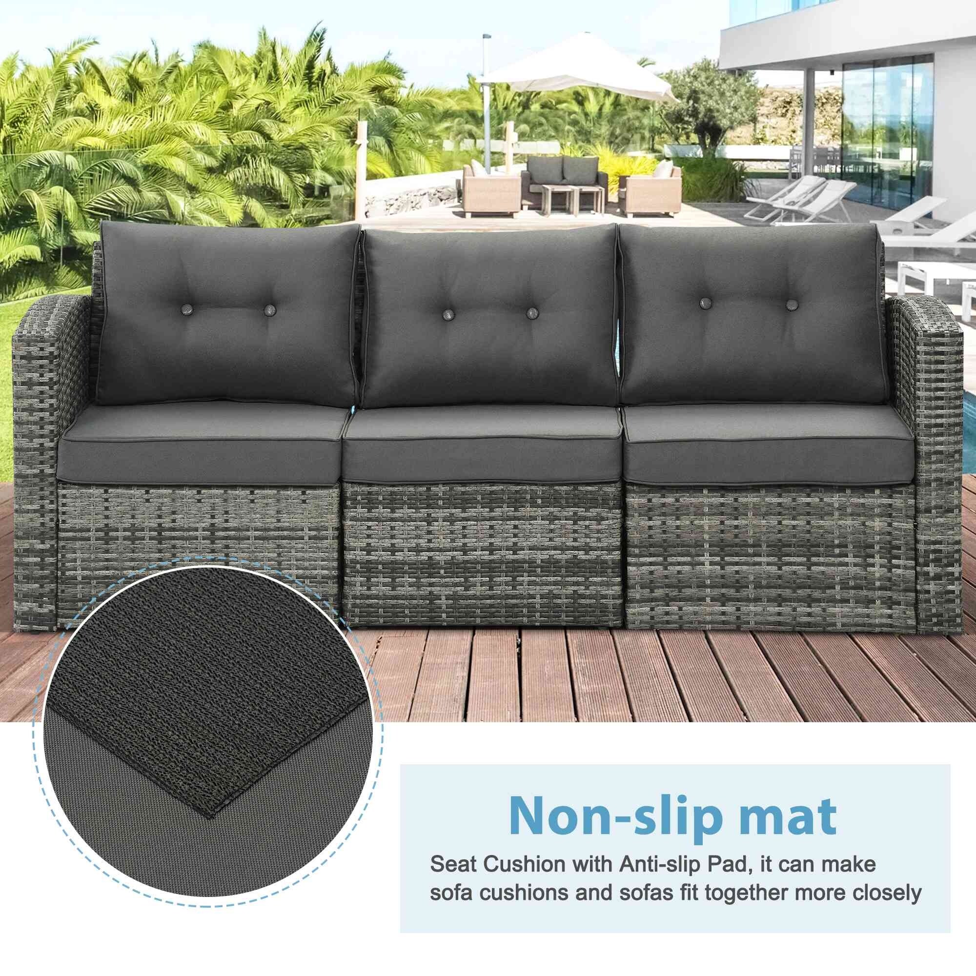 Royalcraft 3 Piece PE Rattan Wicker Outdoor Patio Furniture Set