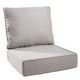 preview thumbnail 94 of 120, Gymojoy 24"x24"x6" Thick Cushions & Pillows Set - Deep Seat Indoor/Outdoor Water & Fade Resistant Beige - One Set
