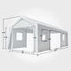 preview thumbnail 44 of 42, Heavy Duty Carport with Roll-Up Sidewall and Ventilated Windows with Removable Sidewalls