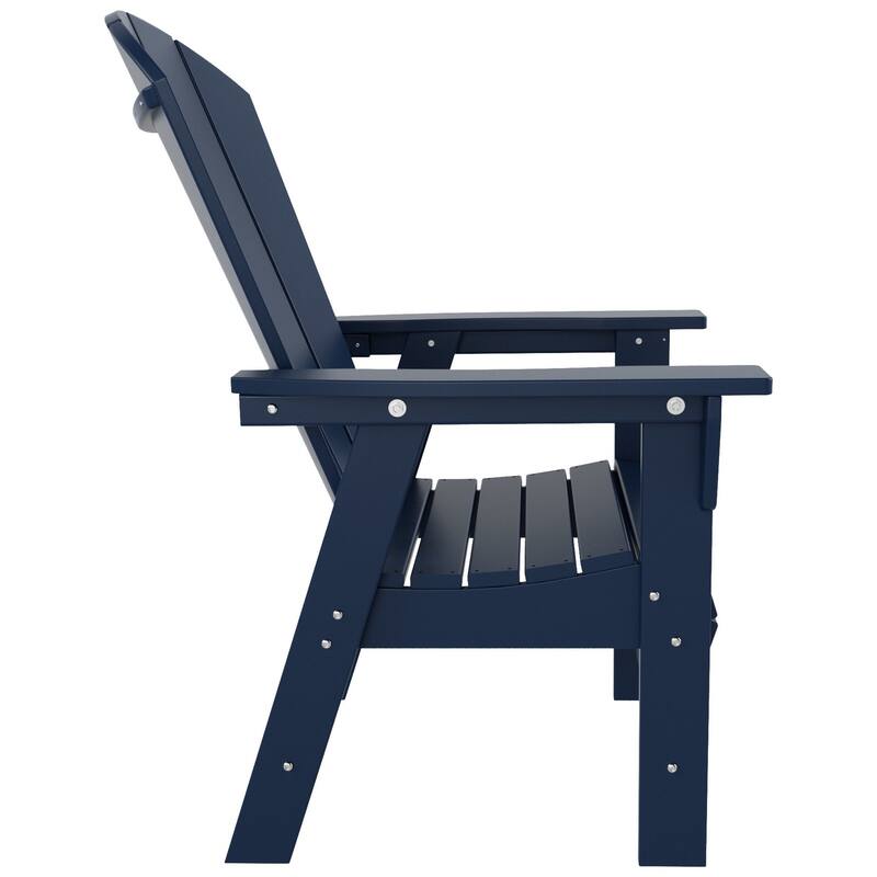 Polytrends Laguna Casual Upright Adirondack Chair (Set of 2)