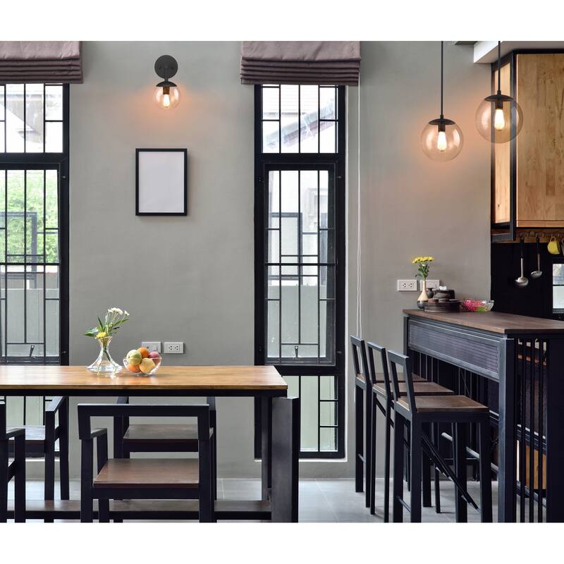 Gracelyn Modern Indoor Dimmable 1-Light Wall Light - Matte Black