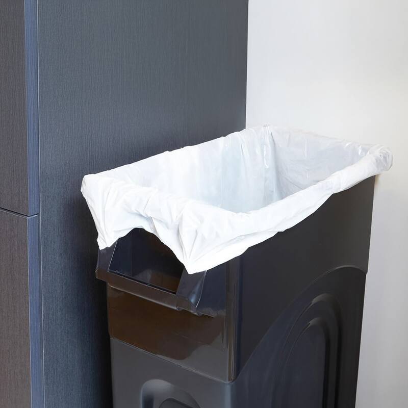 United Solutions 2 Pack 23 Gal Kitchen Trash Can Garbage Bins, Highboy, Black - 13.14