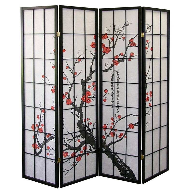 4-Panel Screen Room Divider