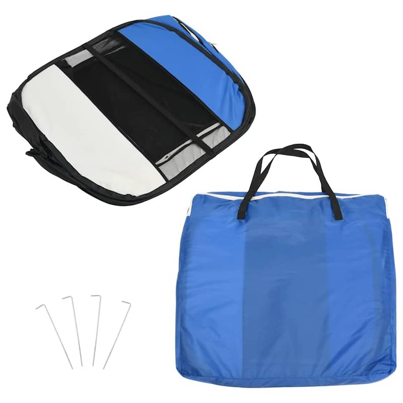 vidaXL Foldable Dog Playpen with Carrying Bag Dog Kennel Puppy Run Playpen