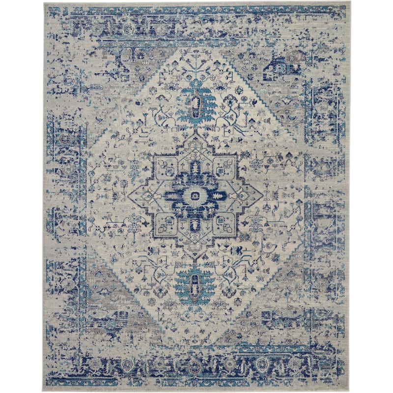 Nourison Tranquil Traditional Persian Medallion Area Rug