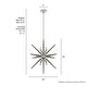 preview thumbnail 18 of 40, Hunter Jupiter Star Pendant - Entry, Dining Room - Mid-Century Modern, Sputnik