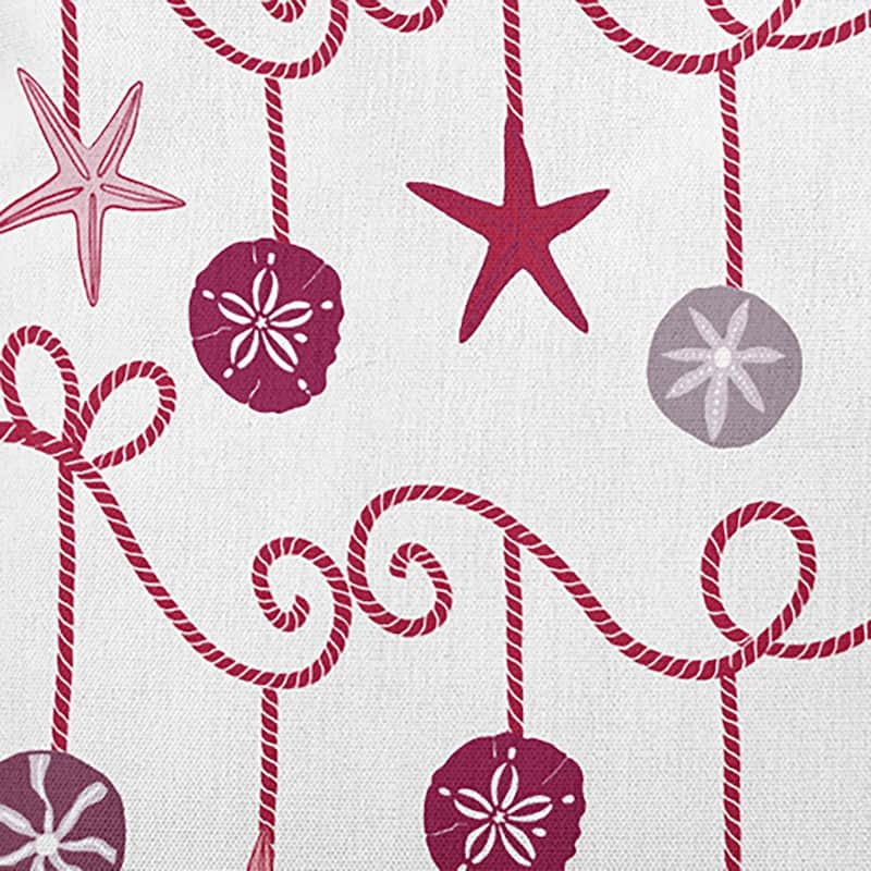 Sea Ornaments Beachy Christmas Indoor/Outdoor Christmas Throw Pillow