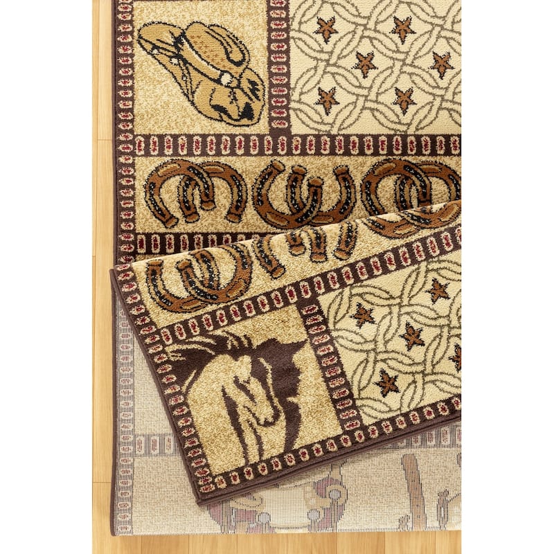 Tribes GC_YLS4009 Beige Southwest Area Rug