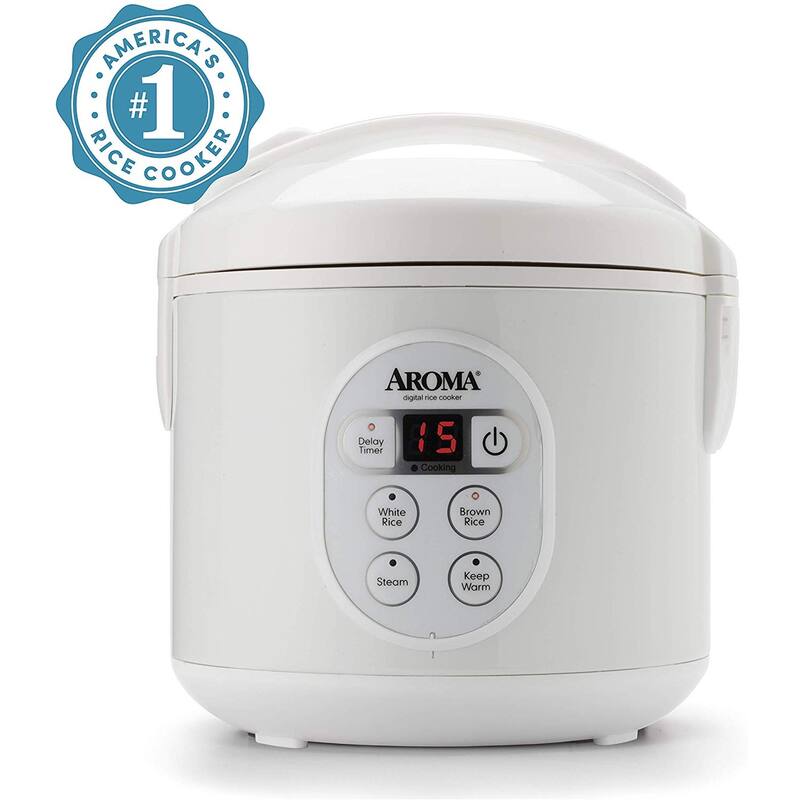 Aroma Housewares 8-Cup (Cooked) Digital Rice Cooker and Food Steamer ARC-914D Refurbished