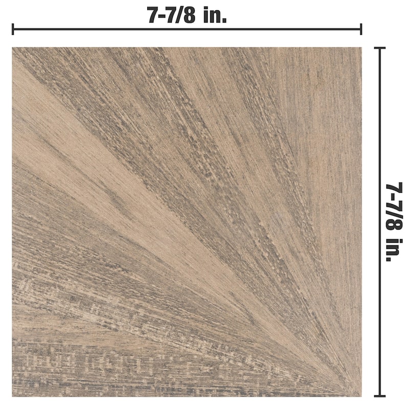 Merola Tile Komi Murlen Miel 7-7/8" x 7-7/8" Porcelain Floor and Wall Tile