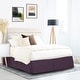 preview thumbnail 33 of 44, Nestl Pleated 14 inch Tailored Drop Bed Skirt - Soft Double Brushed Premium Microfiber Ruffle Bed Skirt Full - Purple Eggplant