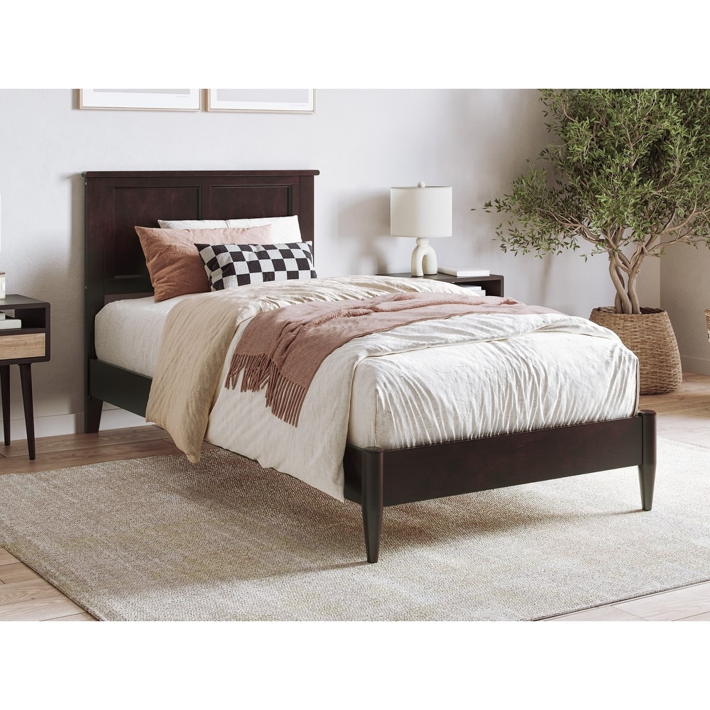 Charlotte Solid Wood Low Profile Platform Bed