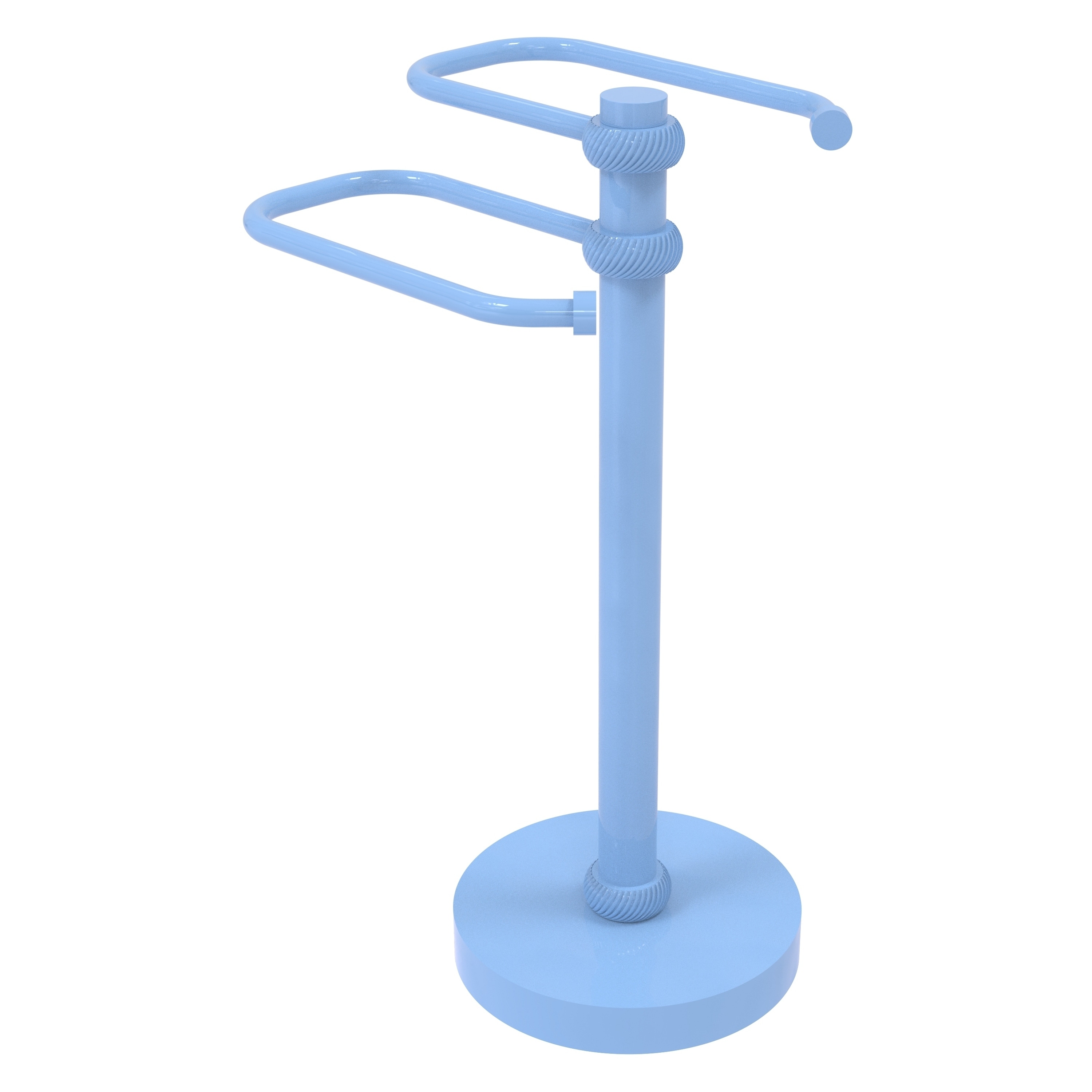 Allied Brass Free Standing Two Arm Guest Towel Holder