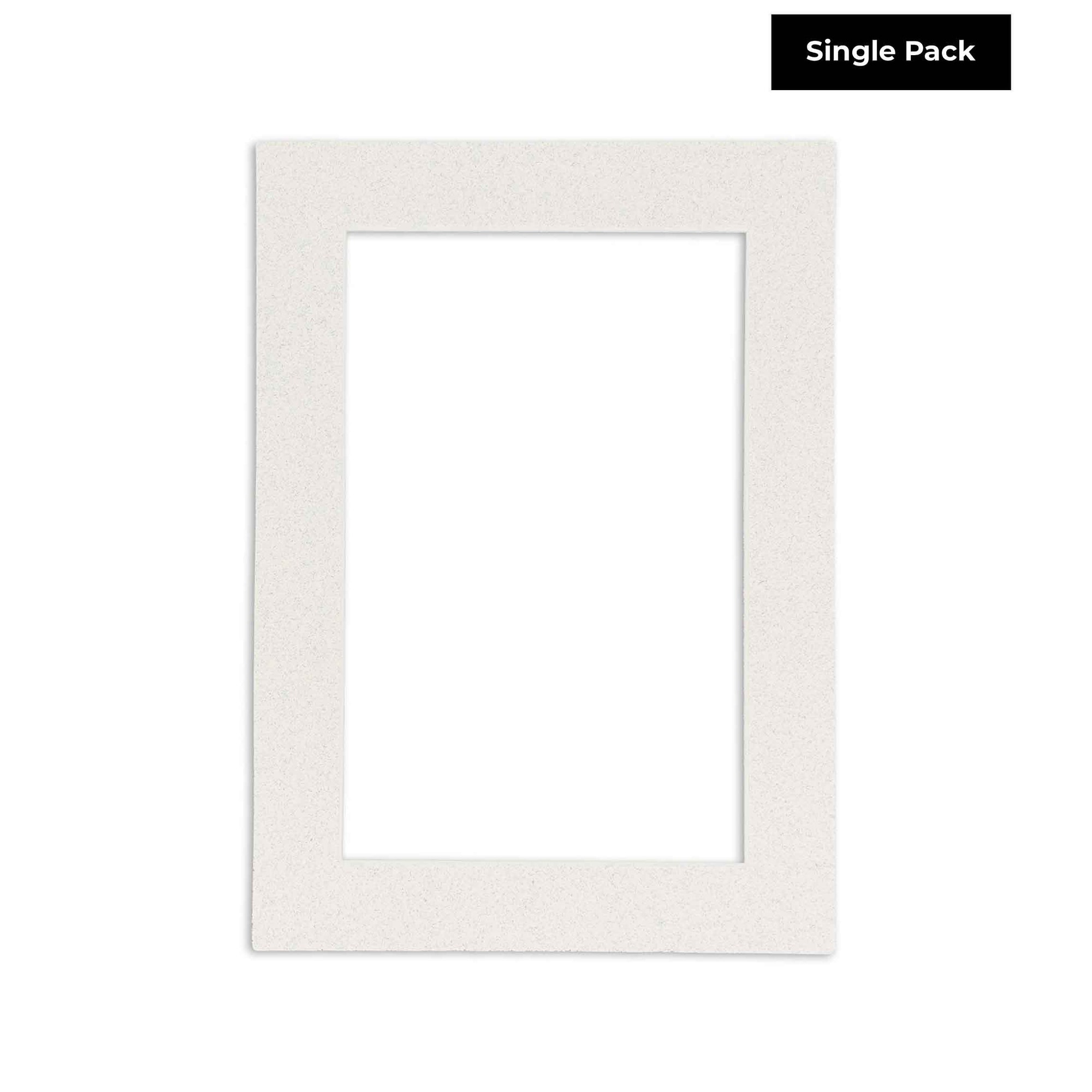 12x18 Mat Bevel Cut for 10x15 Photos - Acid Free Oyster Shell White Precut Matboard - for Pictures, Photos, Framing