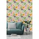 Watercolor Botanical Background Peel and Stick Wallpaper - Bed Bath ...