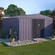 preview thumbnail 27 of 34, VEIKOUS Outdoor Metal Storage Shed with Lockable Door and Air Vents for Garden