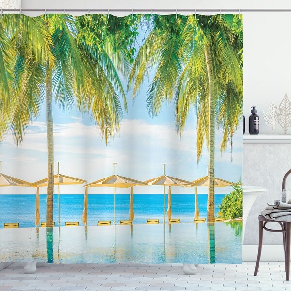 Ambesonne Landscape Shower Curtain, Cloth Fabric Bathroom Decor Set ...