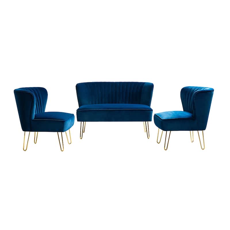 Barto 45" 3 Piece Living Room Set by HULALA HOME