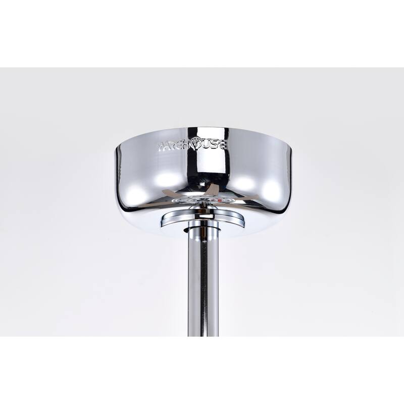 Tamaya 52 Inch Chrome Finish Crystal Ceiling Fan with Remote - N/A