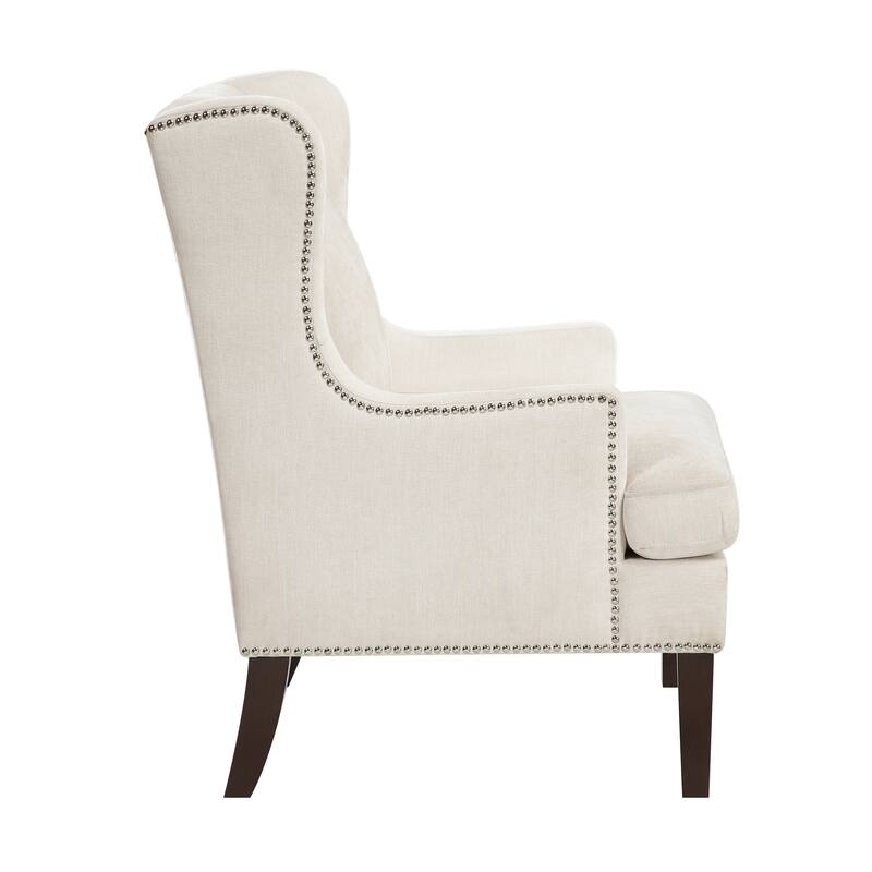 LaFollette 29" Textured Accent Chair - Nailhead Trim
