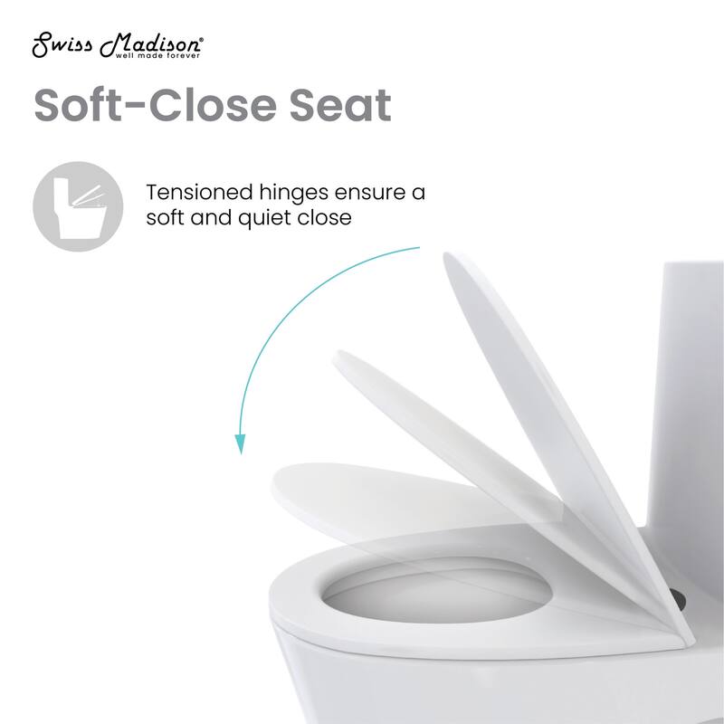 Swiss Madison St. Tropez One-Piece Elongated Toilet Left Side Vortex