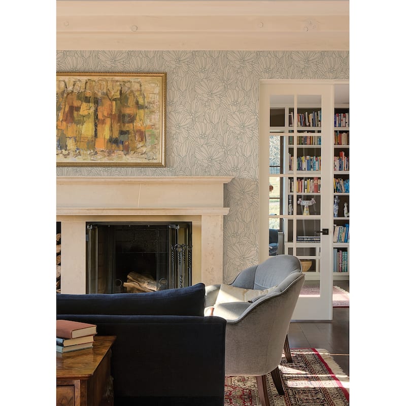 A-Street Prints Nysa Silver High Gloss Wallpaper